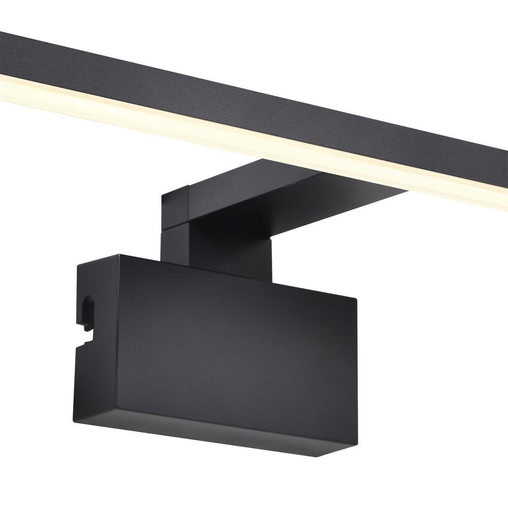 Marlee spiegellamp in zwart, 8,9W, 800lm, IP44
