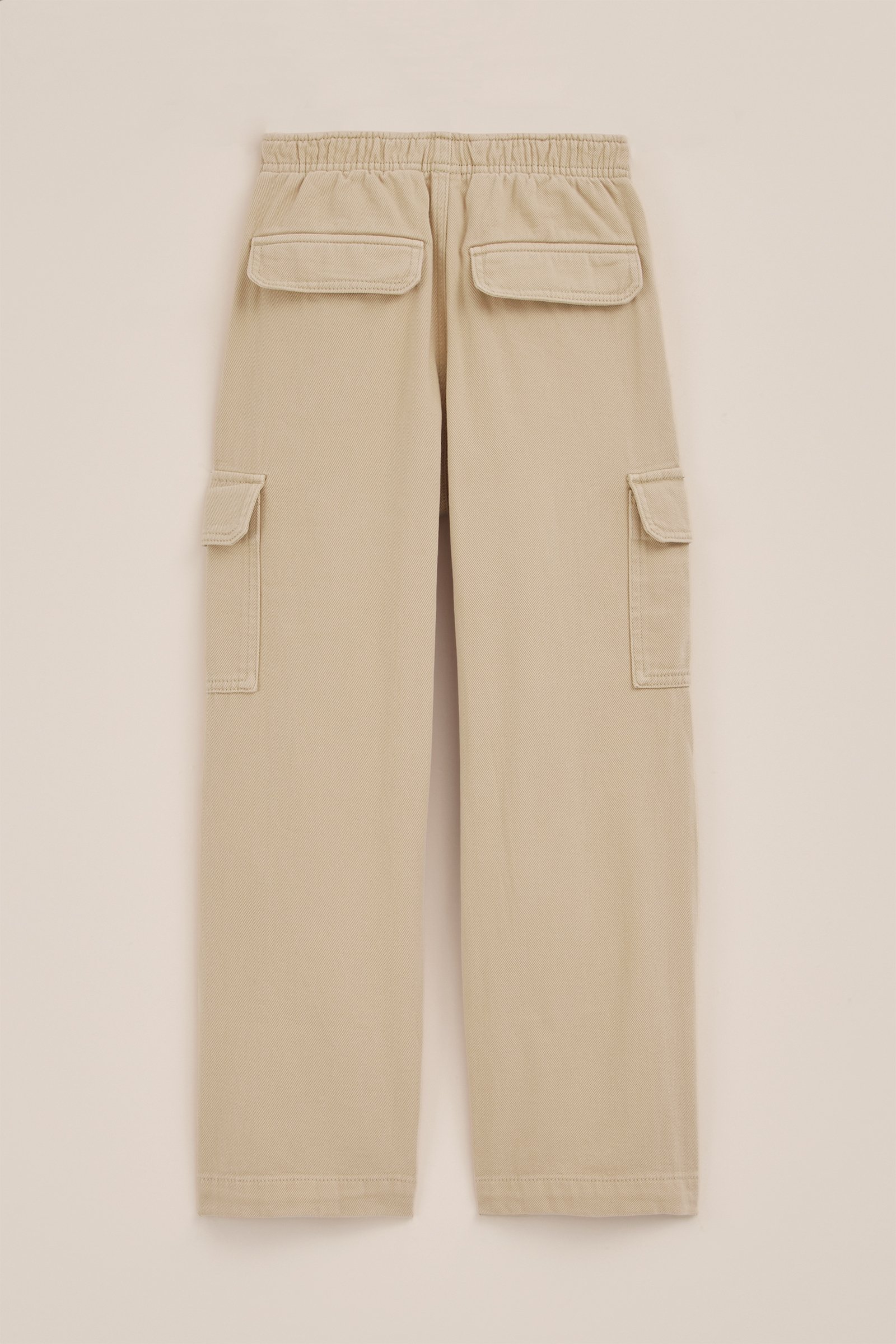 Meisjes regular fit cargobroek Blue Ridge Beige