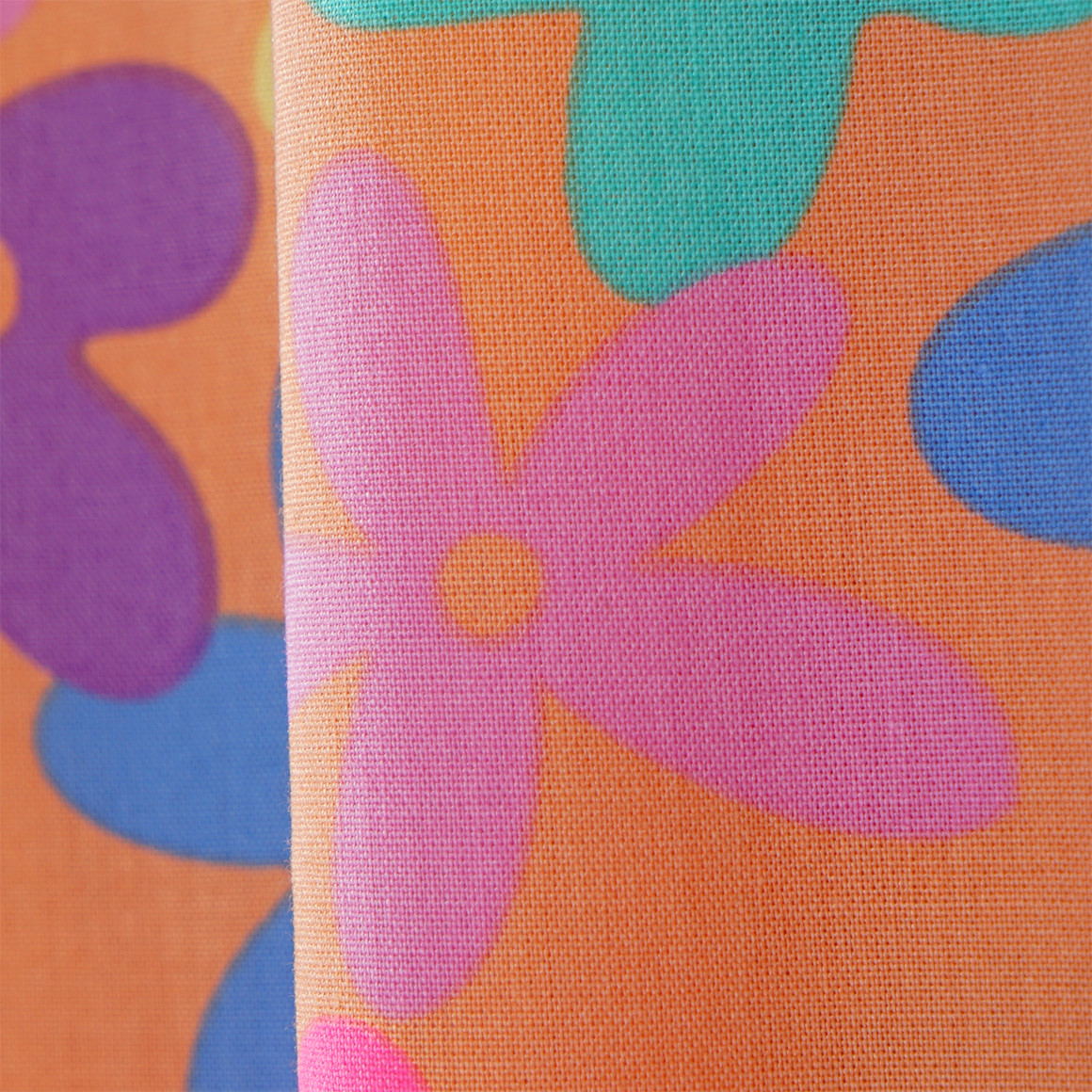 Yigga Mädchen Hose mit bunten Blumen hellorange