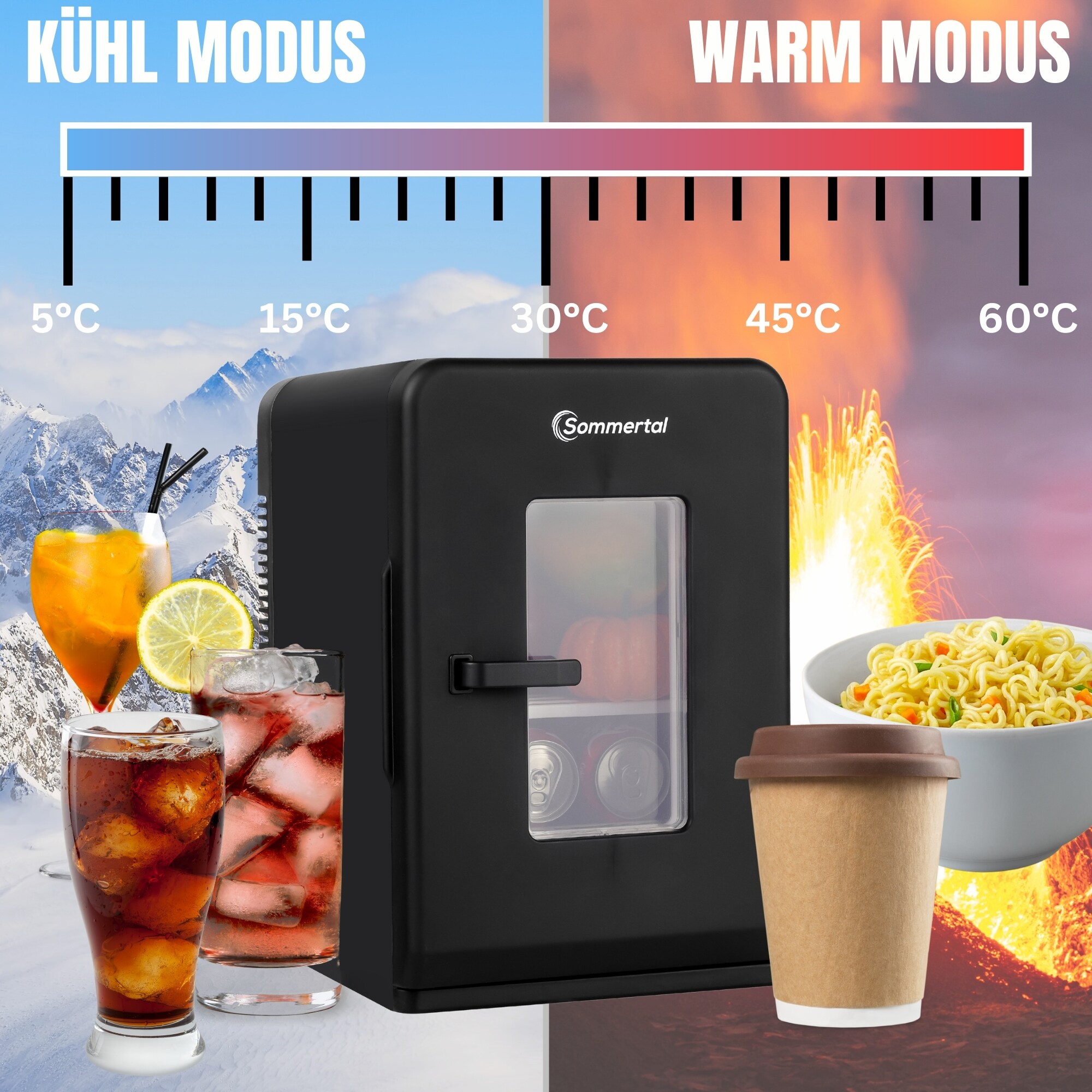 Sommertal 15l Mini Kühlschrank KS15