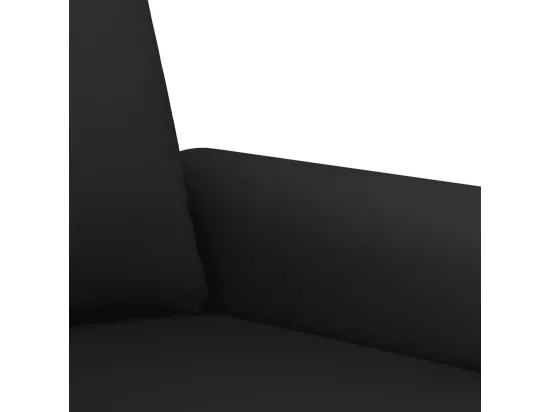 Ensemble de canapés 3 pcs avec coussins Noir Velours