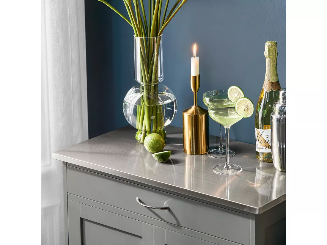 Desserte Chariot de Cuisine de Service Roulant, Meuble Armoire de Rangement cusine, FKW45-HG