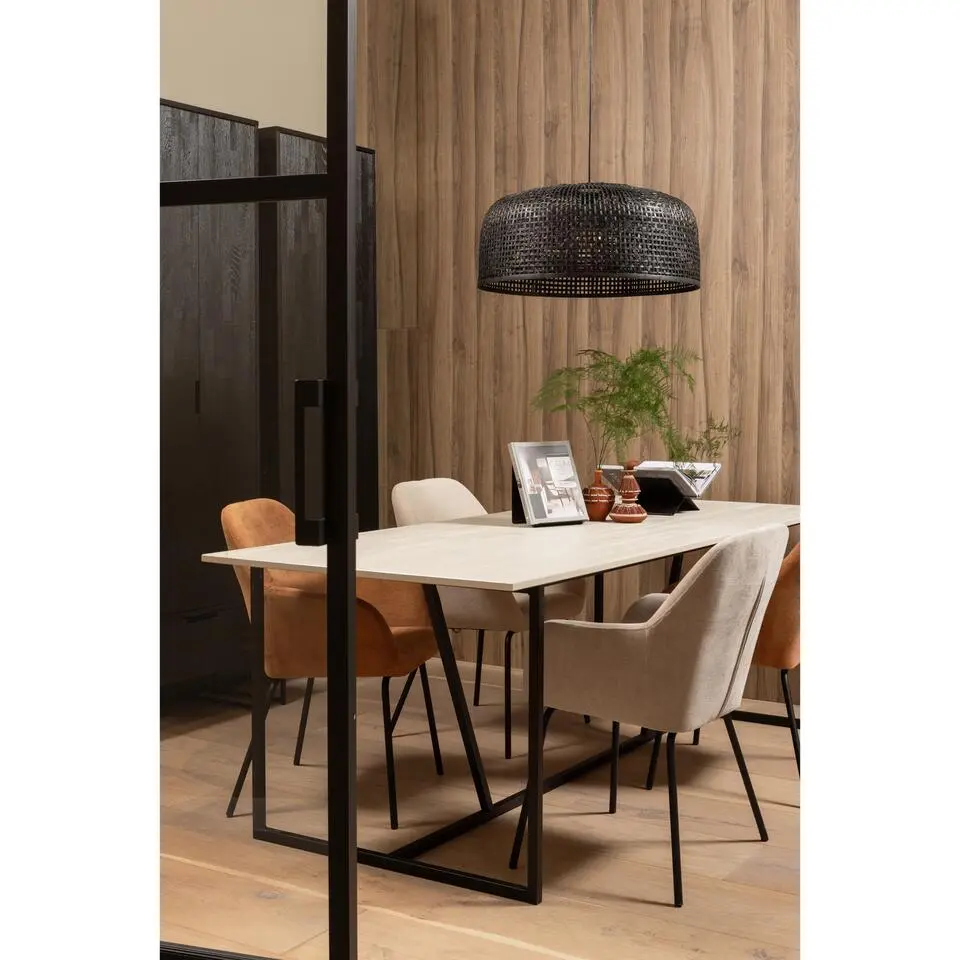 WOOOD Silas Eettafel - Essen - Dust - 75x220x90