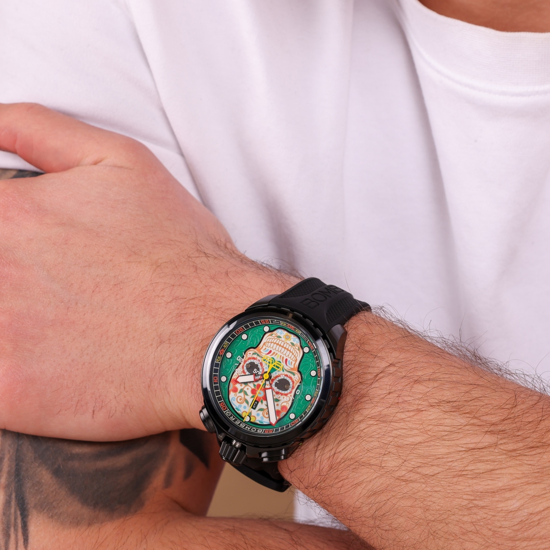 Bomberg Bolt-68 Heritage Sugar Skull Green