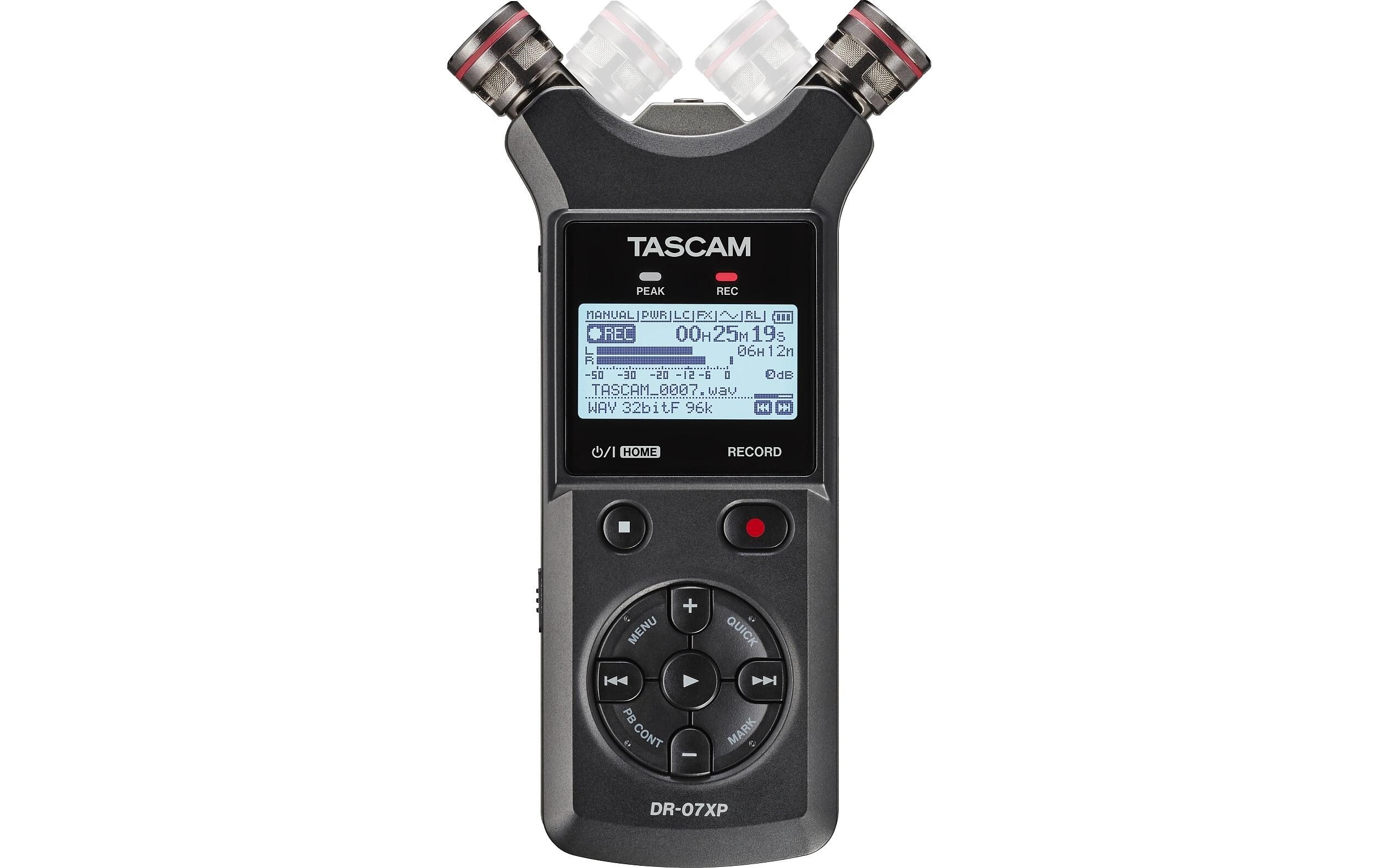 Portable Recorder DR-07XP<br>Tragbarer 2-Kanal-Handheld-Audiorecorder