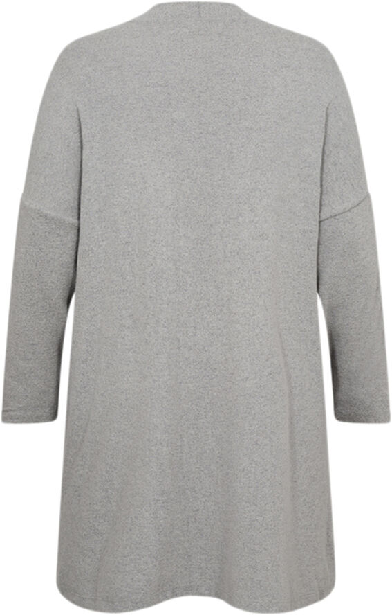 Wasabiconcept Curvy WA-SIMONE 3 Cardigan Grå 99470 med. grey melange