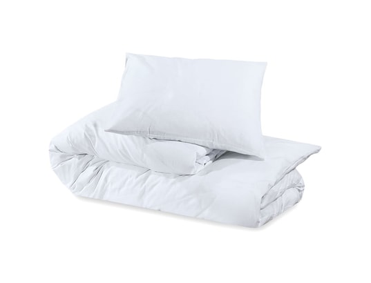 VIDAXL - Ensemble de housse de couette blanc 260x220 cm coton