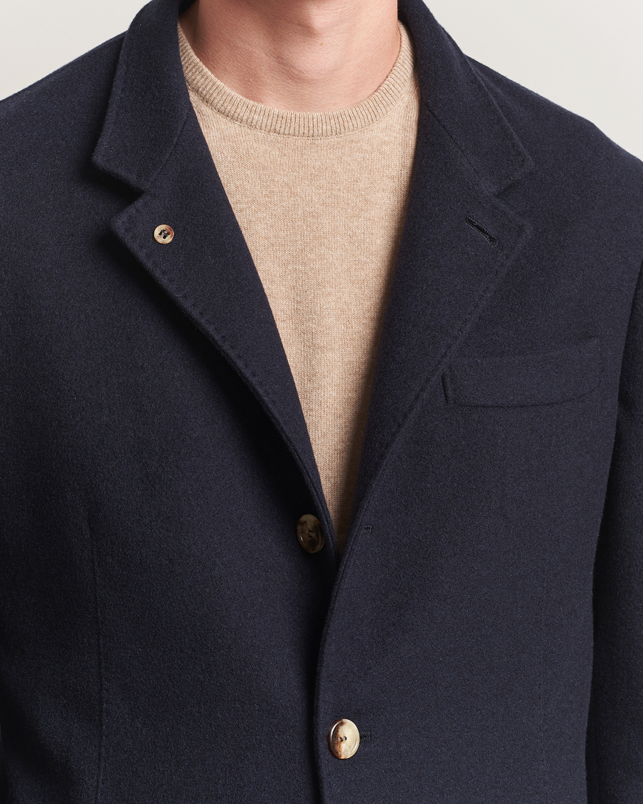 Brunello Cucinelli Cashmere City Jacket Navy
