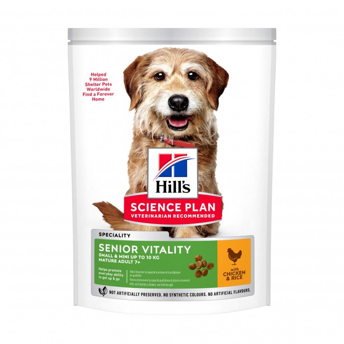 HILL'S Science Plan Senior Vitality Small & Mini Mature Adult 7+ au Poulet - Croquettes pour chien