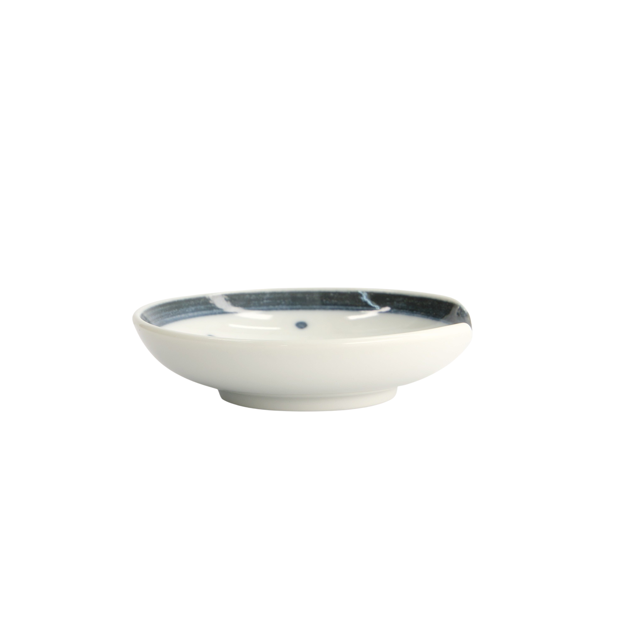 Tokyo Design Studio  Crab skål med spisepindeholder, blå/hvid - Ø9,4 cm.