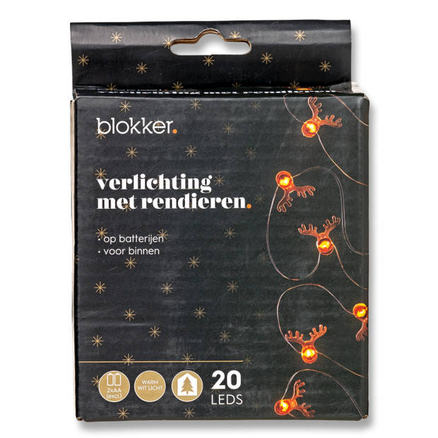 Blokker Draadverlichting - 20 Leds - Warm Wit