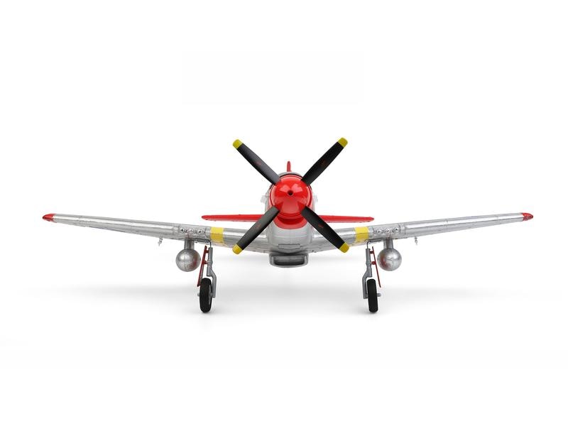 Amewi Warbird AMXflight P51 560 mm 4-Kanal, Gyro, RTF Kleines P51 Mustang 2. Weltkrieg Jagdflugzeug mit 3D/6G Gyro
