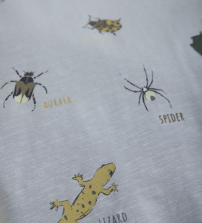 Minymo T-Shirt - Blue Nebel m. Print