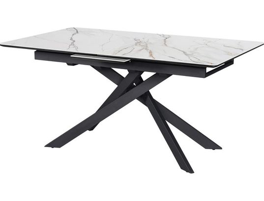 CONCEPT1 - Table Palerma 160/200 x 89,5 x 76 cm blanc