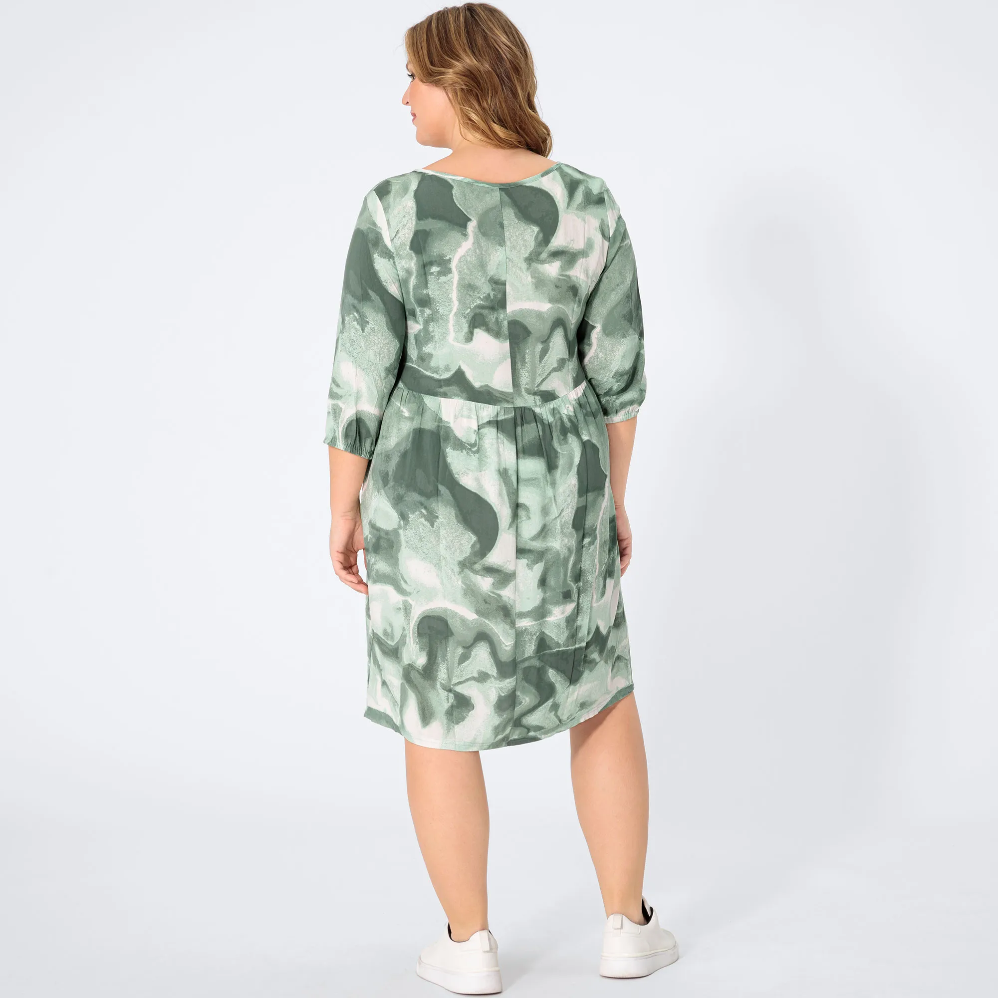 Damen-Kleid, 3/4 Arm, große Größen