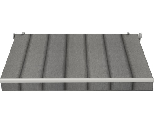 SOLUNA knikarmzonnescherm Trend 2,5x2 Stoffen design D419 Frame zilver geanodiseerd incl. zwengel