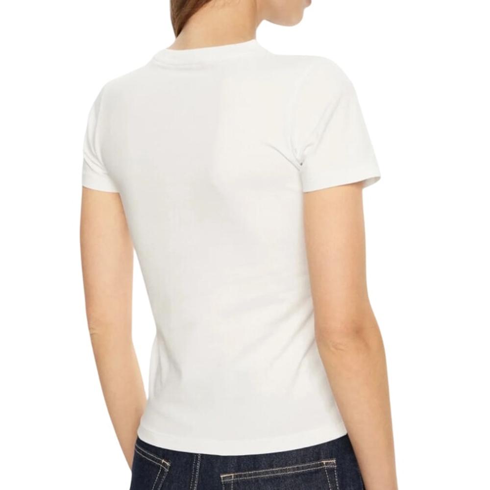 Guess T-shirt Blanc Femme Guess Flower
