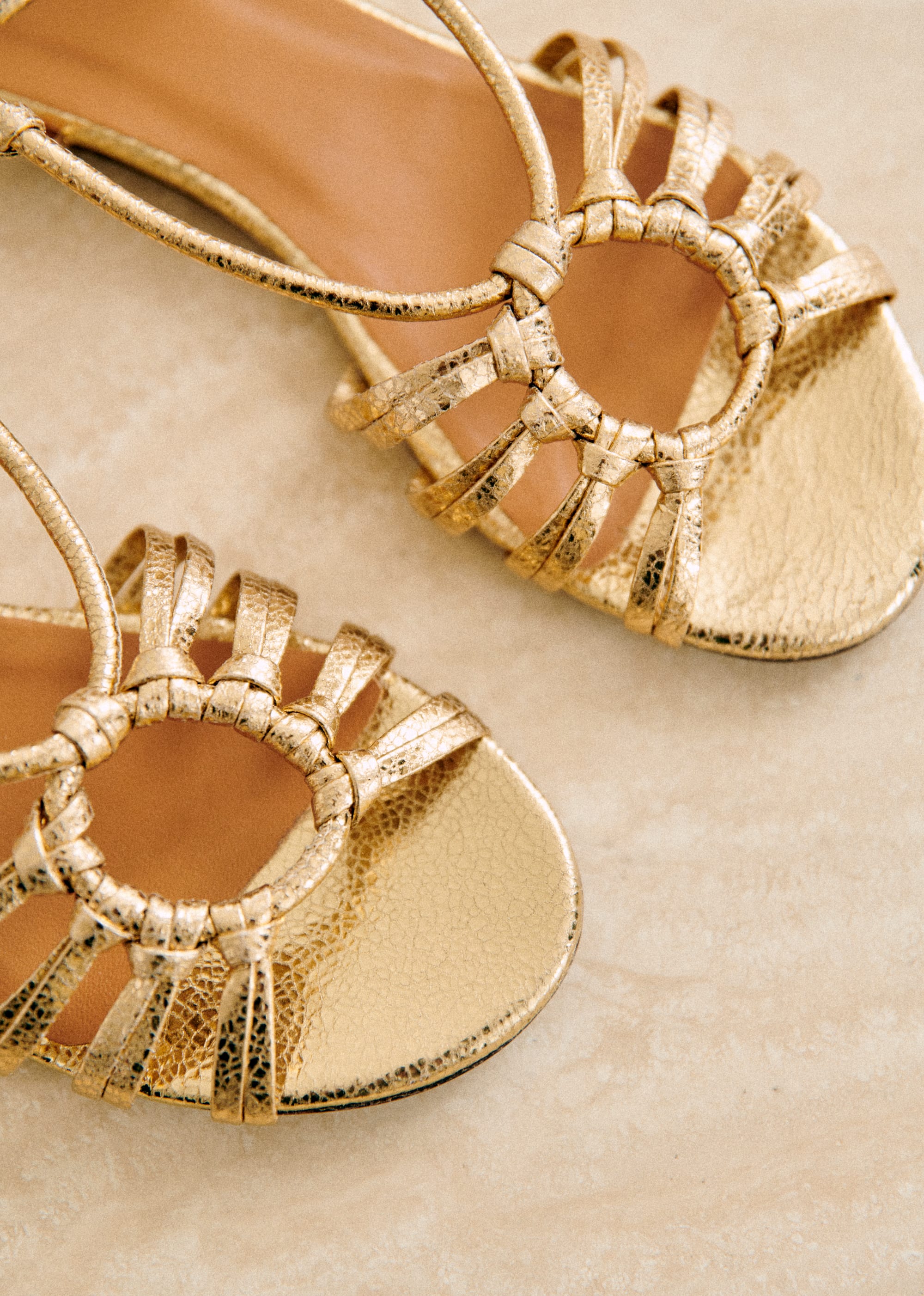 Sandales Low Gloria - Doré Lisse - SOULIERS/SOULIERS Sandales 5906229