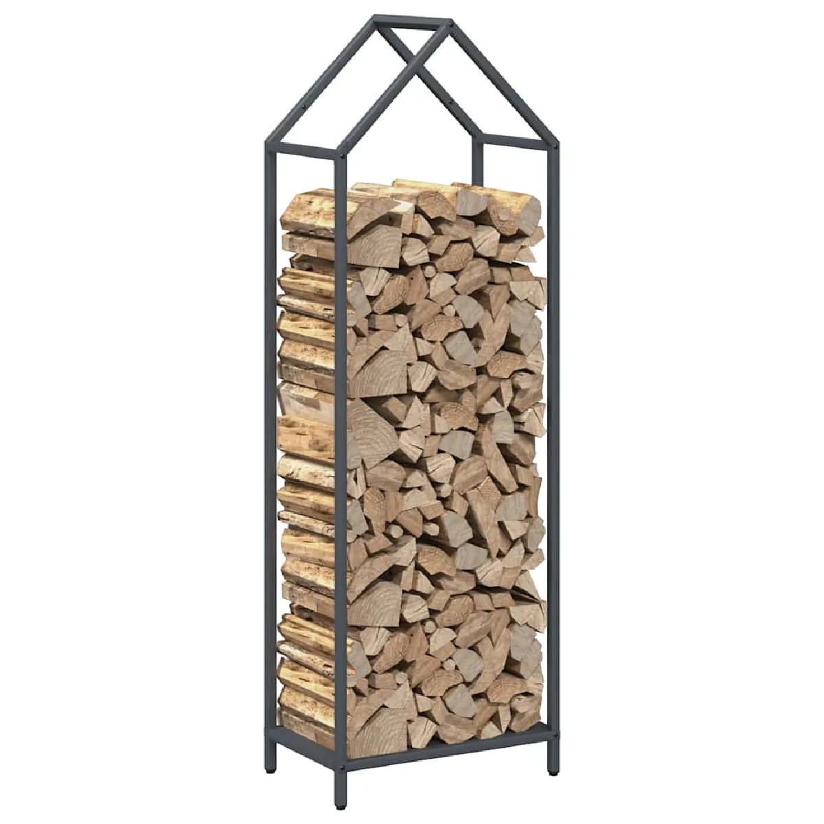 vidaXL Porte-bois de chauffage 40x25x120 cm - Anthracite