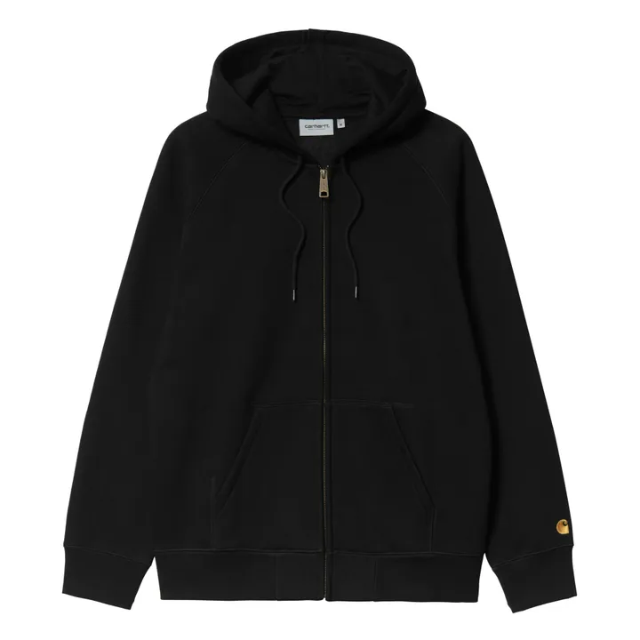 Carhartt WIP Hoodie Zippé Chase | Noir