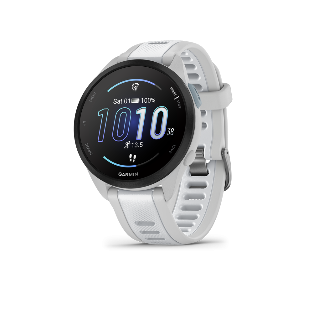 garmin forerunner 165 43 mm gps pulsur 39 010 02863 21 mist grey