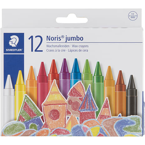 Staedtler nc jumbo voksfarver 12. ass