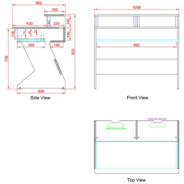 Thon Studio Producer Desk black