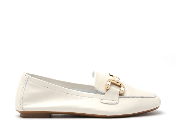Reqins basses femme horphea cuir blanc