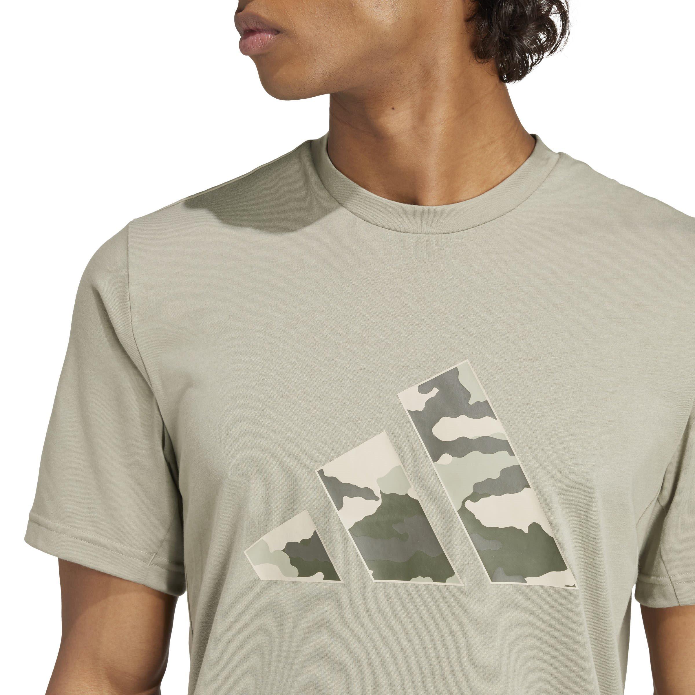 adidas Train Essentials Camo Graphic Logo T Shirt Mens