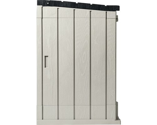 Stora Way Plus XL opbergbox inclusief gasveren, 145 x 85 x 124,5 cm, houtlook, taupe-antraciet