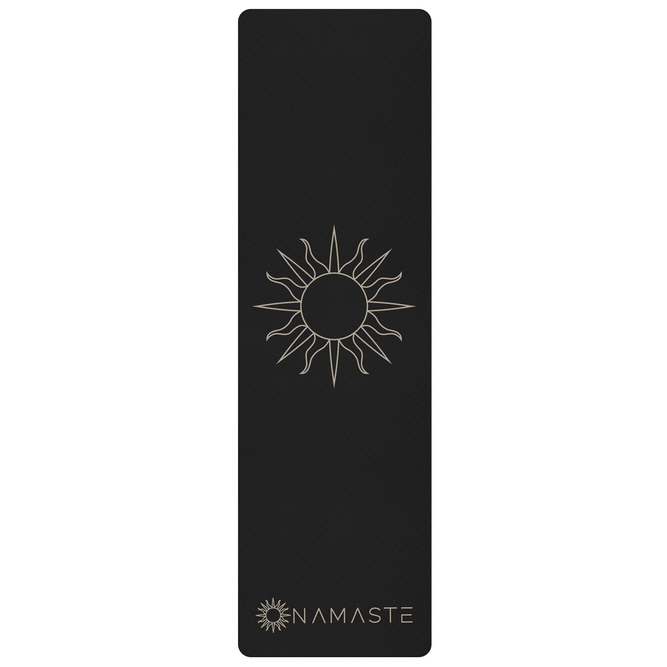 Onamaste Tapis de sport mat noir - 181x61x0.5 cm