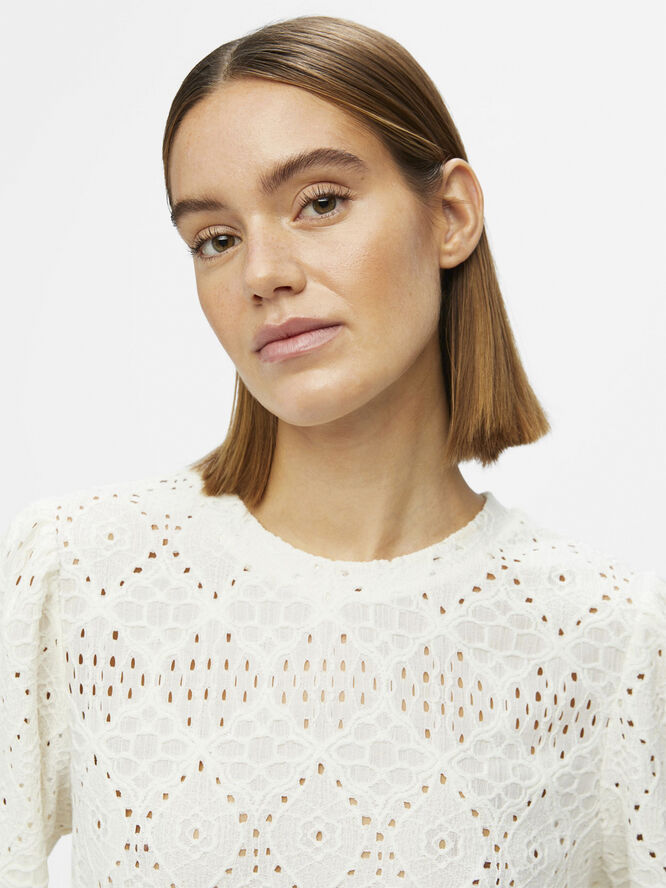 Object OBJFEODORA L/S TOP NOOS Cloud dancer
