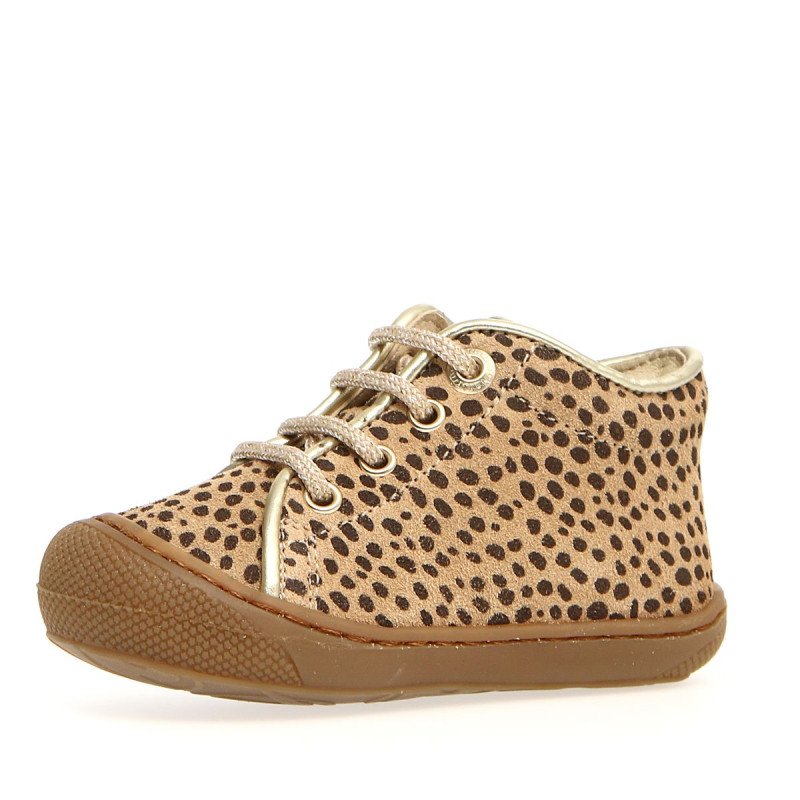 Naturino Naturino Cocoon Supersouple Sossi Lacets Leopard Or