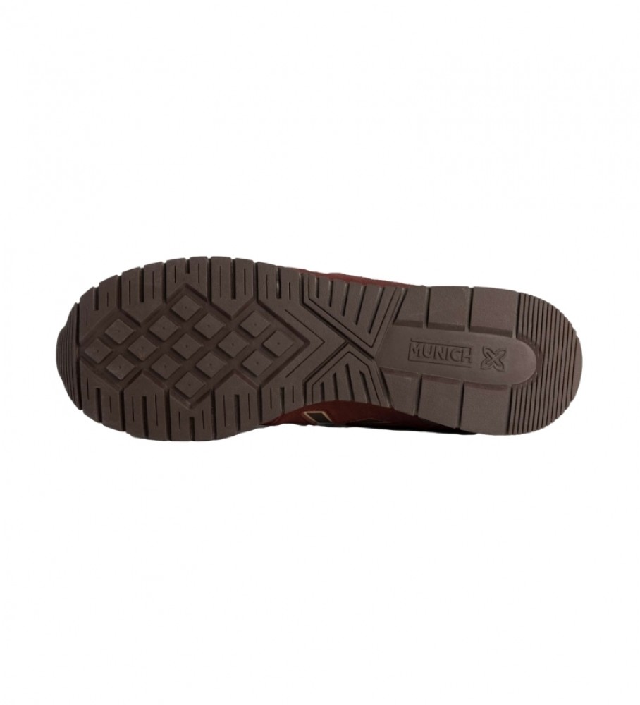 Tênis de couro premium Munich Dash, vermelho