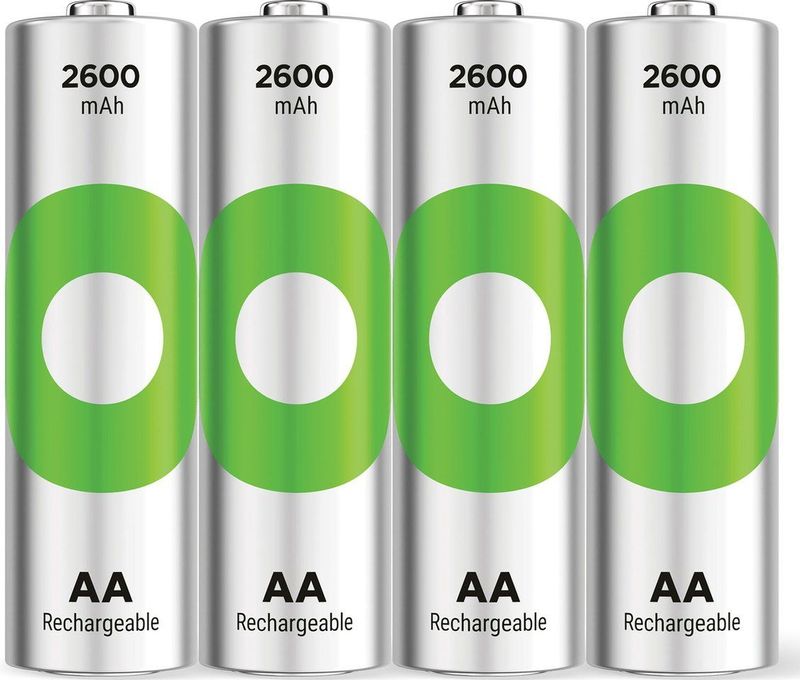 GP ReCyko Oplaadbare AA batterijen 2600 mAh - 4 stuks