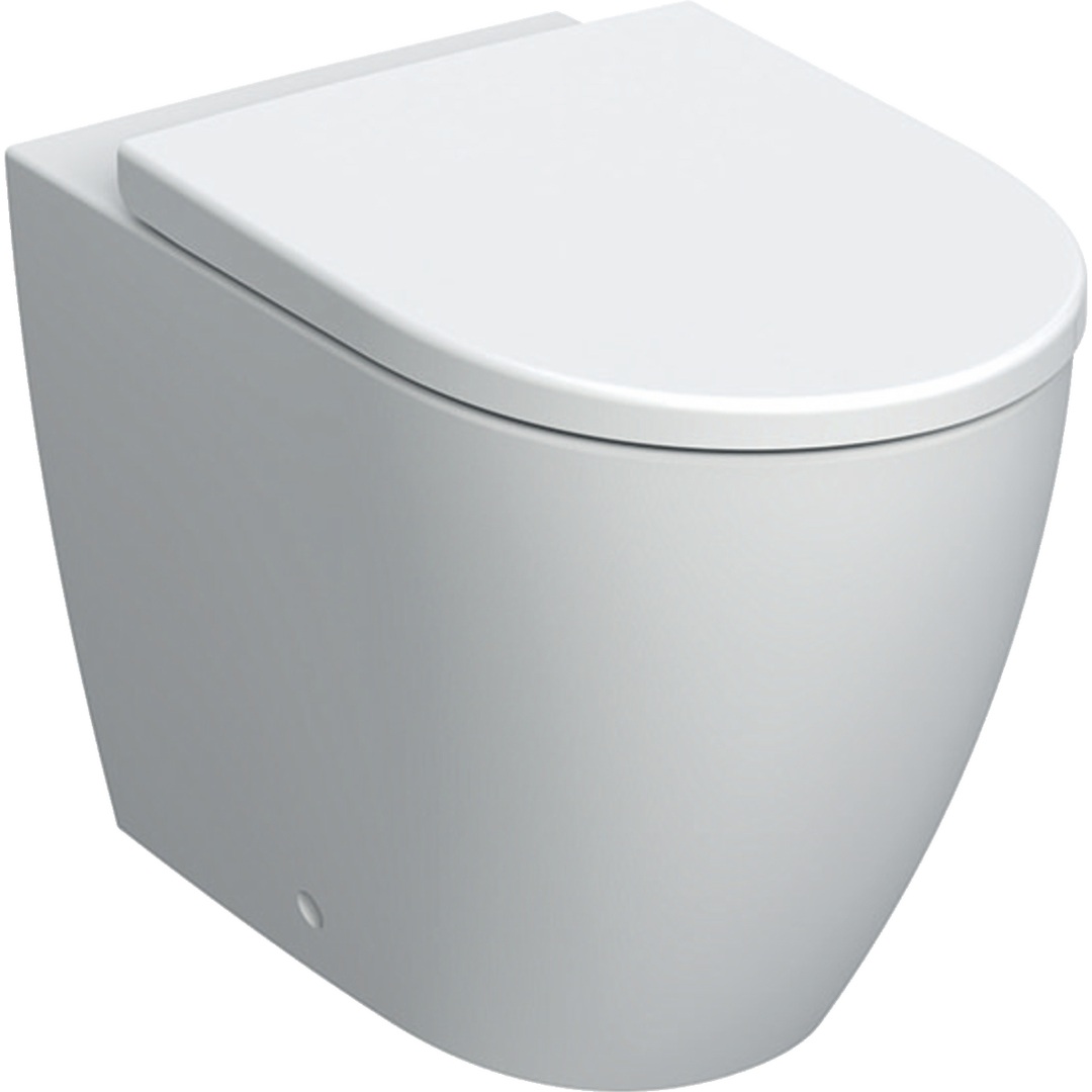 Geberit iCon staand randloos toilet PK met softclose zitting wit mat