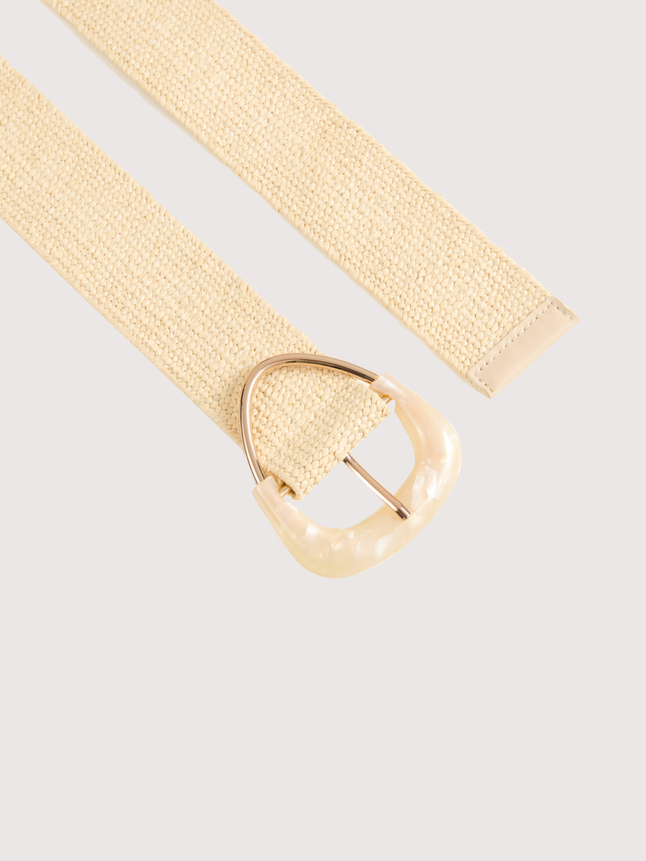 Ceinture boucle effet coquillage