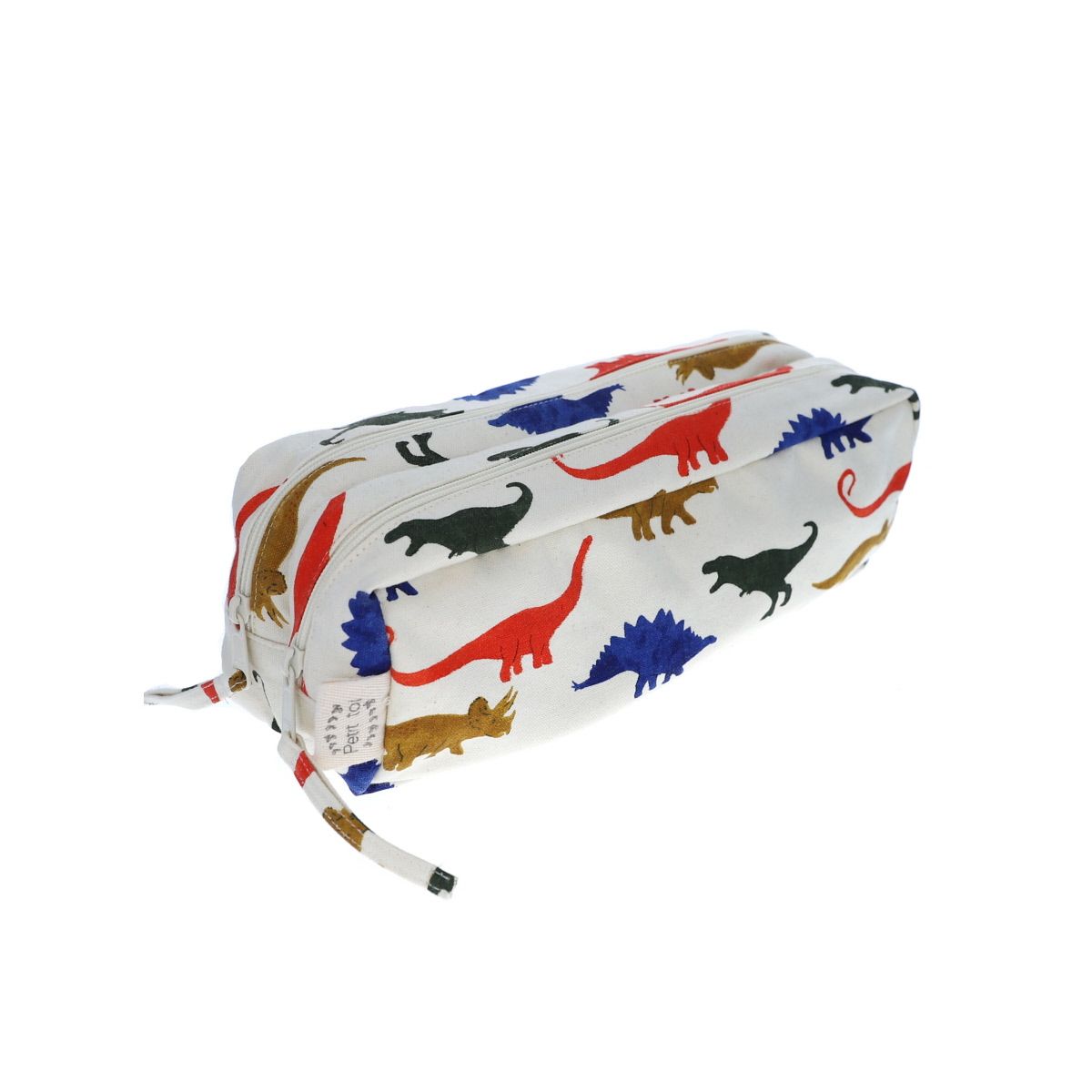 Trousse double zip - dinosaures Petit toi