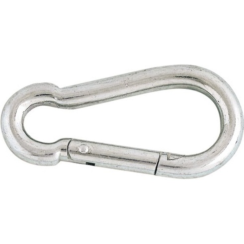 Porte-mousqueton pompier en acier zingué