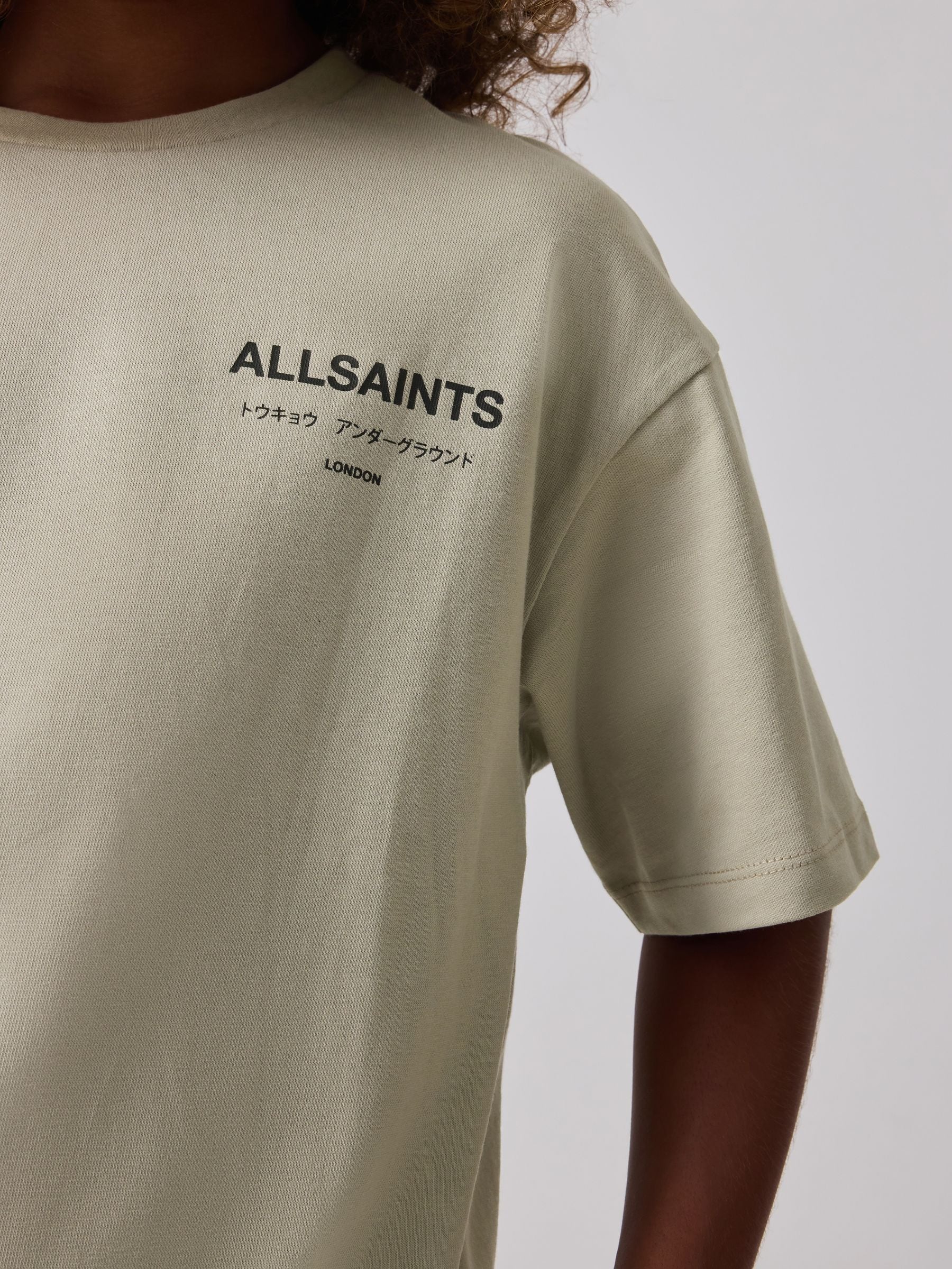 Pastelgeel - smALLSAINTS Oversized Underground Crew Cotton T-Shirt