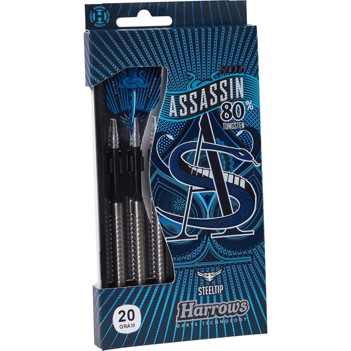 Harrows Assassin 80% Tungsten Steeltip Dartpile