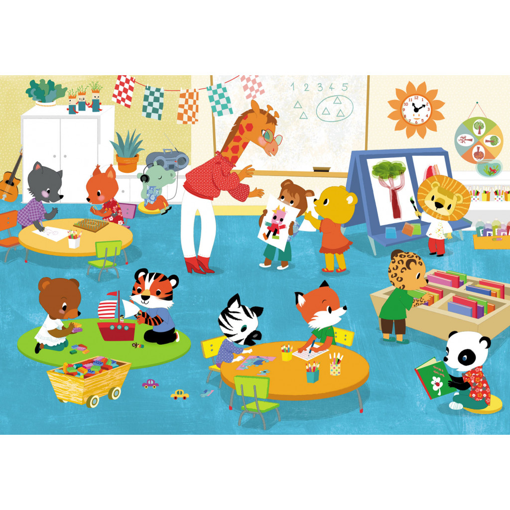 Puzzle - Vive la Maternelle - 12 Pièces