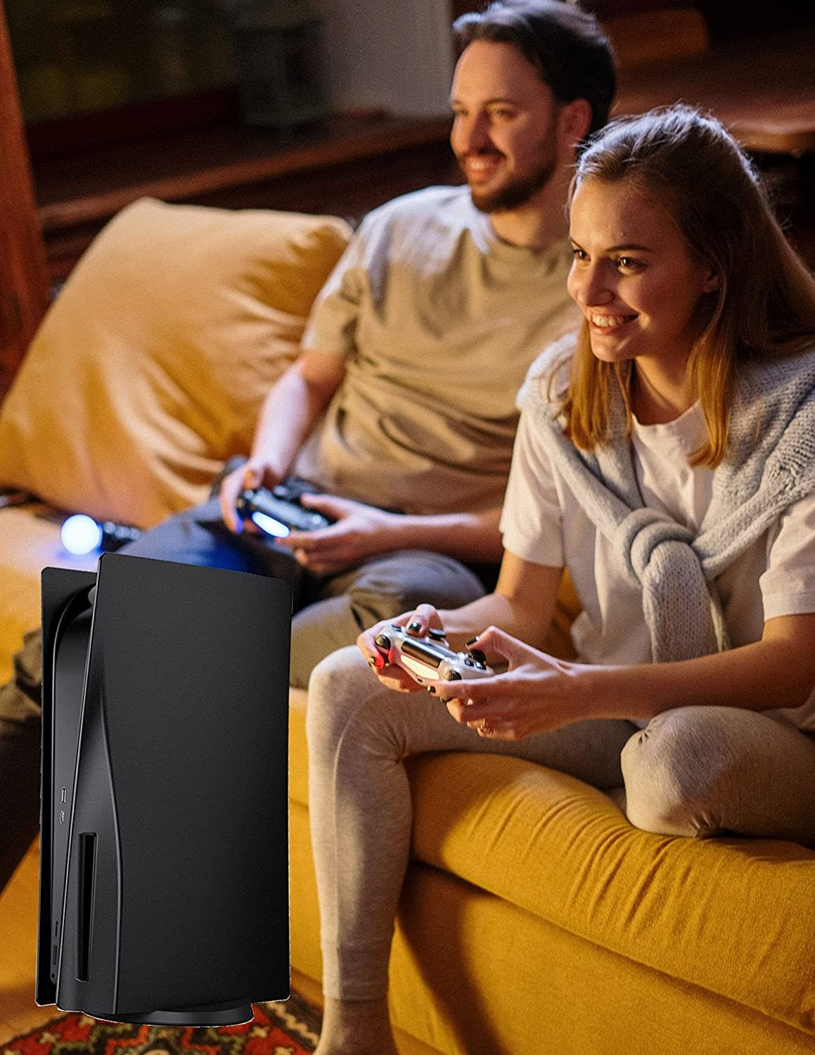 PlayStation 5 PS5 Frontplatte Faceplate Gehäuse Case Cover Dock Ersatzplatte - Schwarz