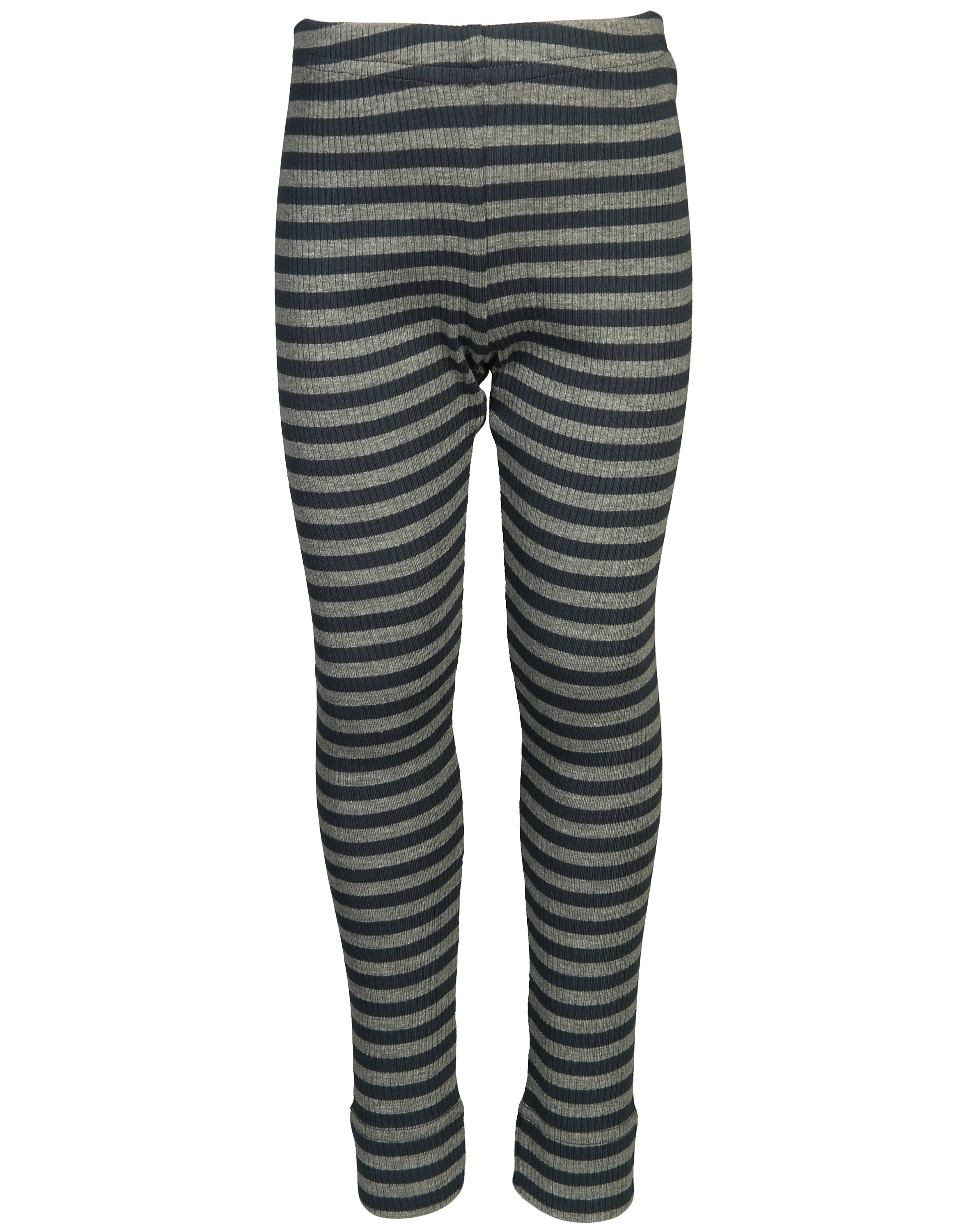 Leggings RIB STRIPE in blue/grey melange