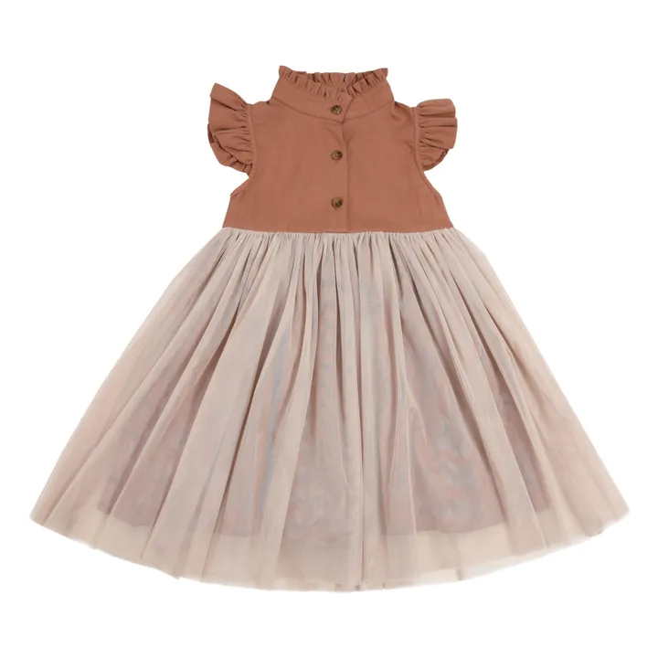 Donsje Robe en Tulle Fleurance | Vieux Rose
