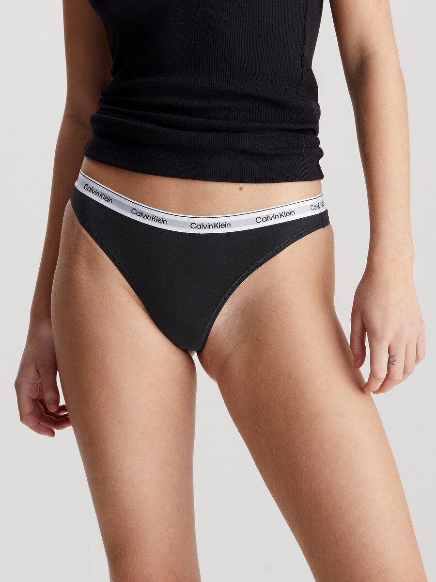 CALVIN KLEIN ROUPA ÍNTIMA<br>Conjunto de 3 tangas com o logotipo moderno