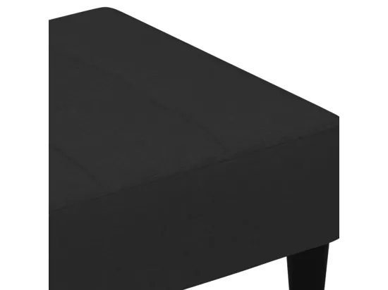 Repose-pied noir 77x55x31 cm velours