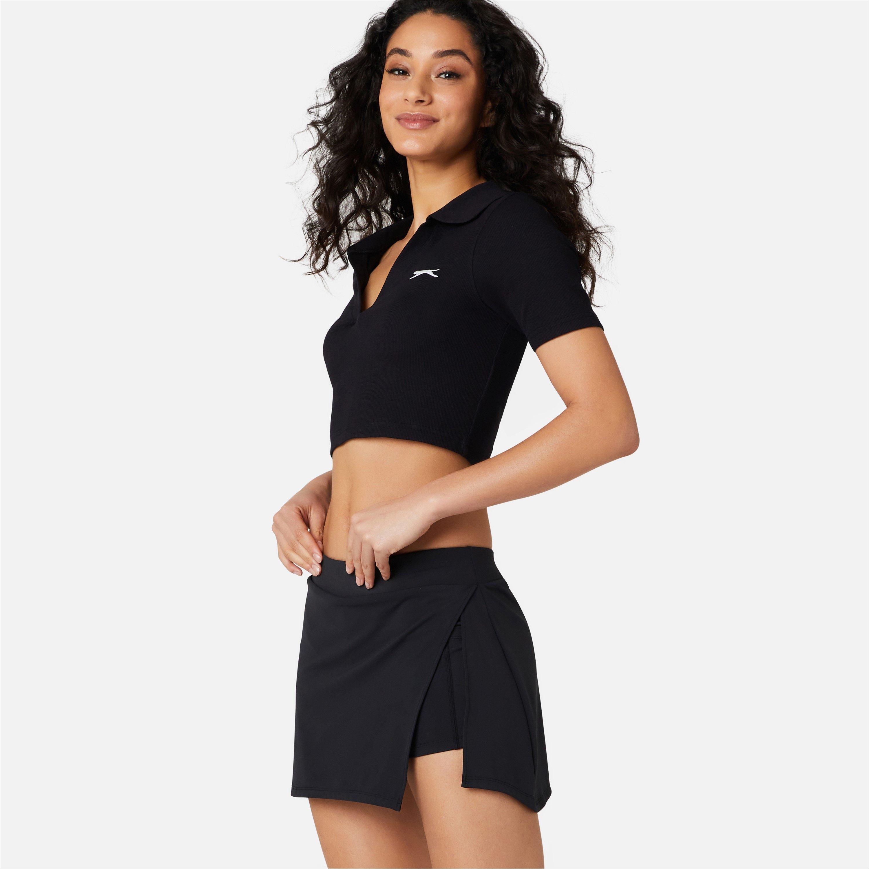 Slazenger Cropped Polo Top