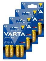 Varta Longlife AA / MN1500 / LR06 Alkaline Batterij 16 stuks