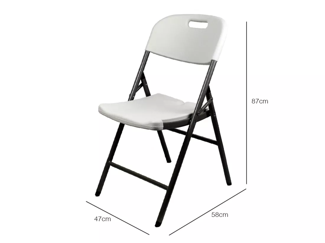 Chaise pliante avec poignée 47x58x87cm O91